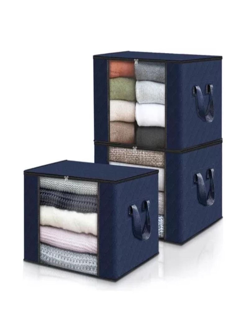 Organizador Bolsas Almacenamiento Ropa Pack 3 Hogar-0