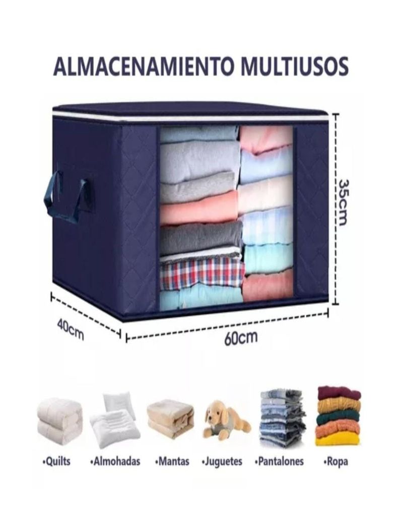 Organizador Bolsas Almacenamiento Ropa Pack 3 Hogar-1