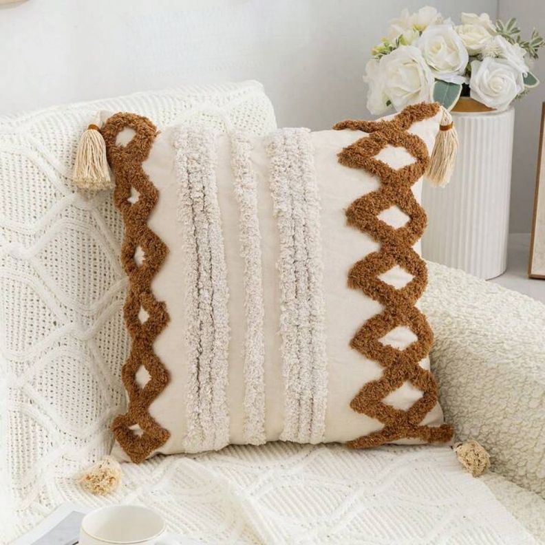 SET 4 FUNDA PARA COJIN MODELO BOHO 45X45 B1-0