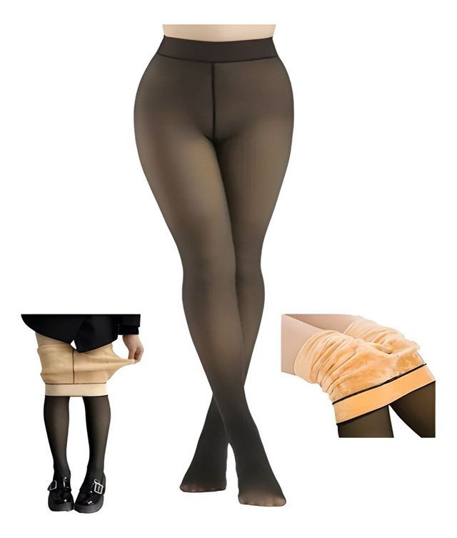 Pack de 3 Pantys Efecto Piel Mujer para Invierno con Forro-0