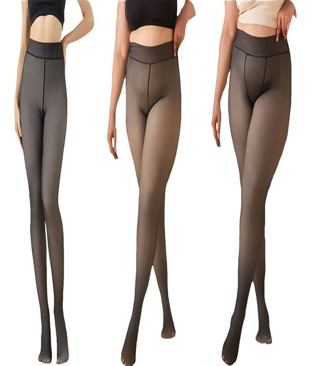 Pack de 3 Pantys Efecto Piel Mujer para Invierno con Forro-2