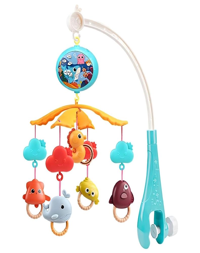 Movil MUSICAL CON LUZ  Y SONIDO cuna bebé Con Control 21n4-0