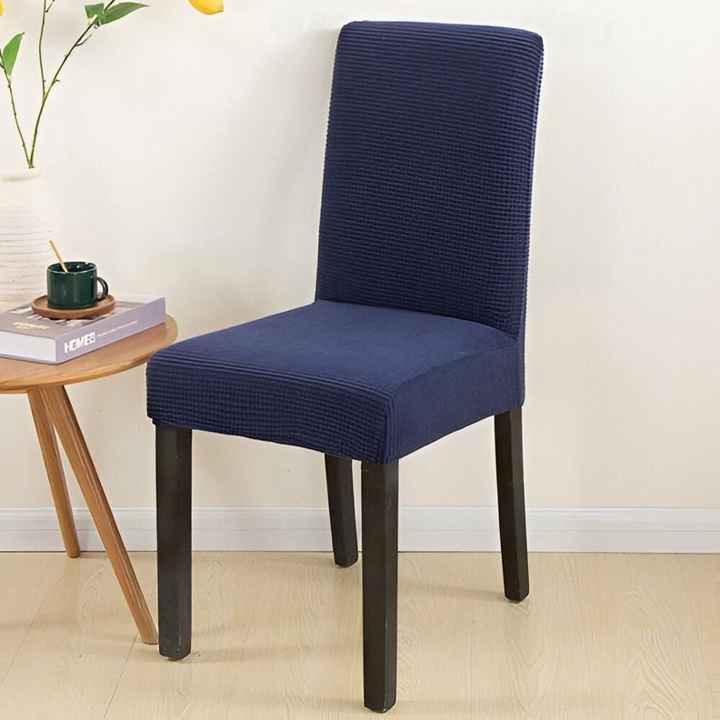 PACK DE 6 FUNDAS CUBRE SILLAS DE COMEDOR CUADRILLE AZUL-0
