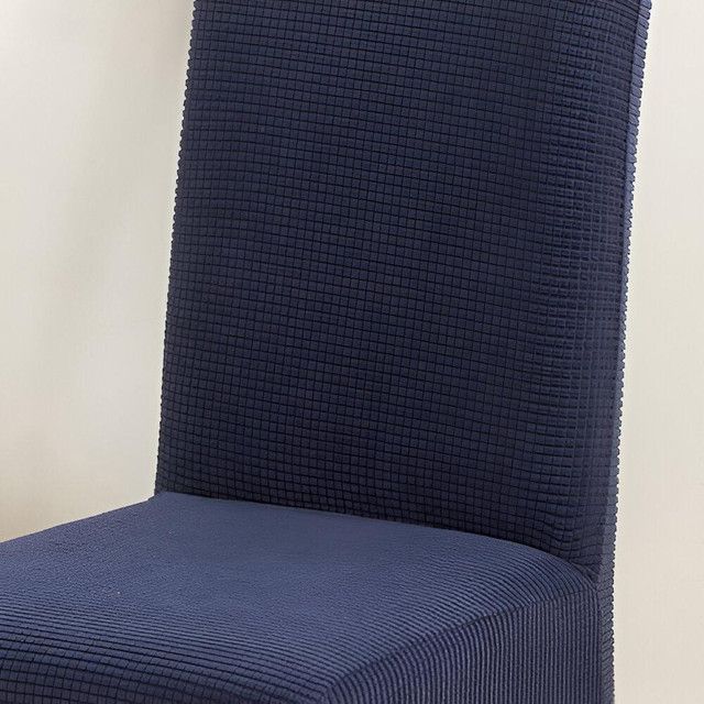 PACK DE 6 FUNDAS CUBRE SILLAS DE COMEDOR CUADRILLE AZUL-1