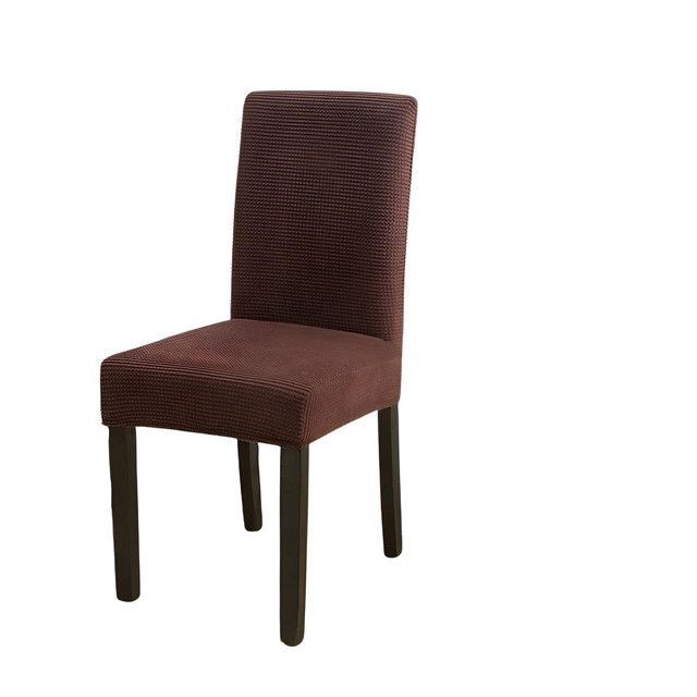PACK DE 6 FUNDAS CUBRE SILLAS DE COMEDOR CUADRILLE CAFÉ-2