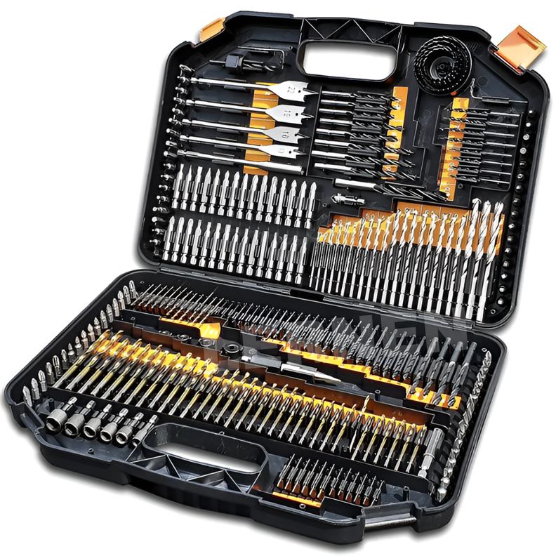 Taladro Desatornillador Inalámbrico 2 Baterías + Set 246 Brocas-4