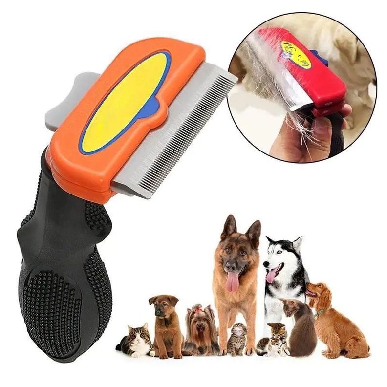 Cepillo Saca Pelo Para Perros Y Gatos, XL LARGO-0
