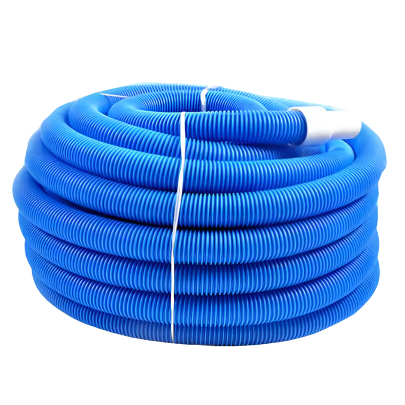 Manguera Limpia Piscina 15 Metros Flexible Azul Con Terminal-0