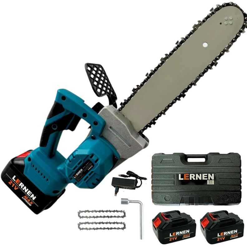 Motosierra Podadora Inalámbrica 12'' + 2 Baterías y Maletín-0