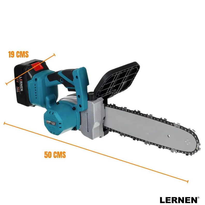 Motosierra Podadora Inalámbrica 12'' + 2 Baterías y Maletín-4