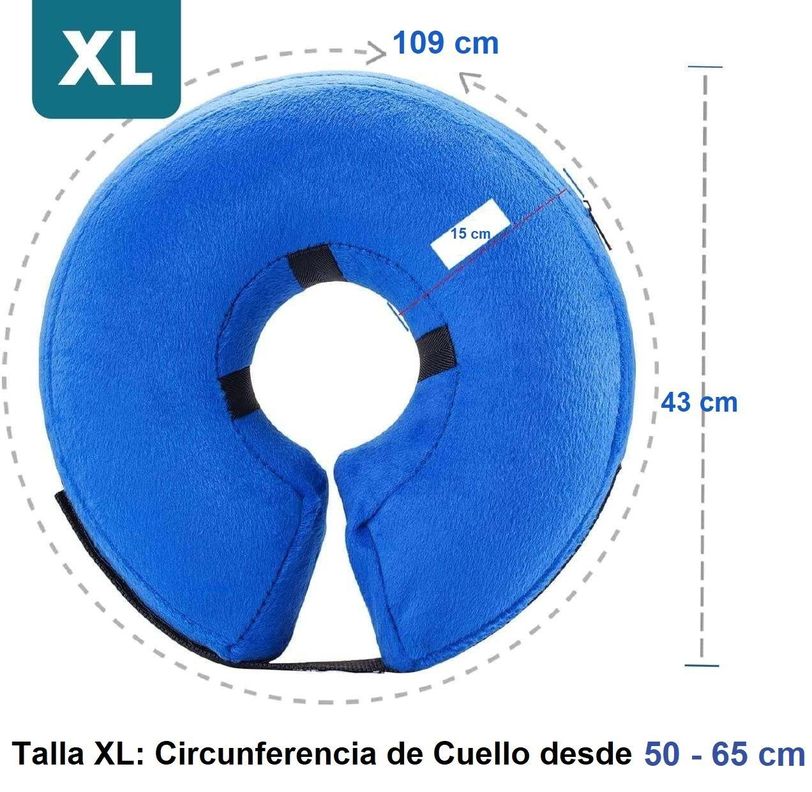 Collar Inflable Isabelino Anti Mordida Perros Gato-6