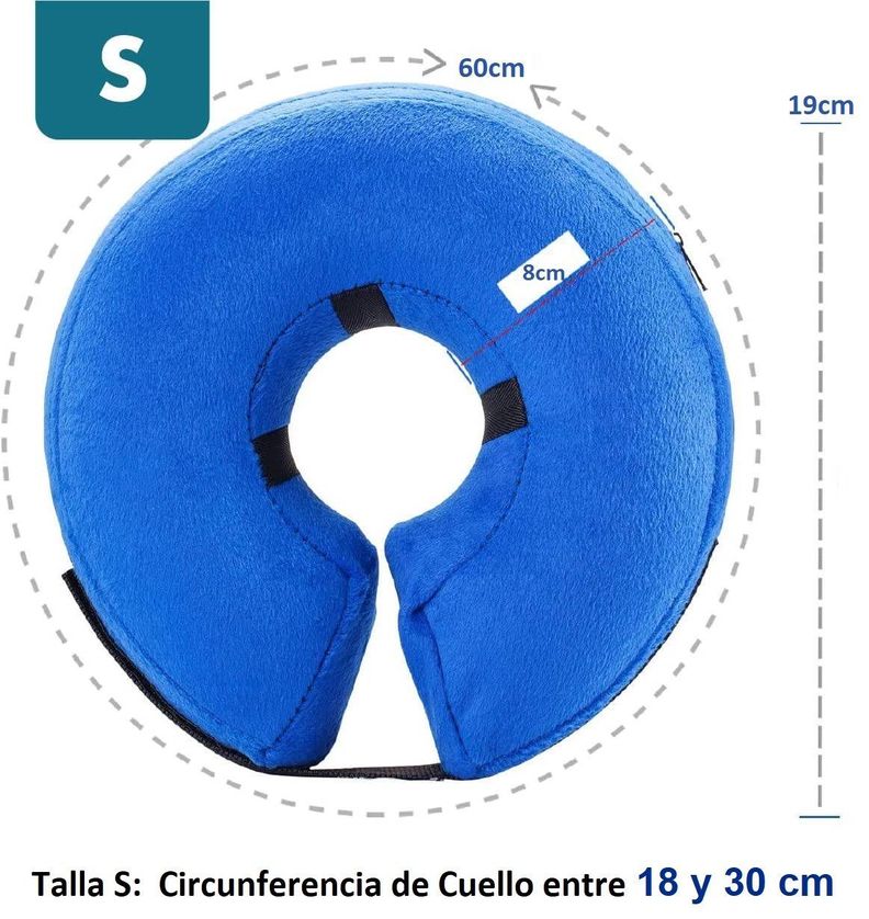 Collar Inflable Isabelino Anti Mordida Perros Gato-3