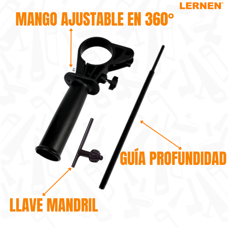 Taladro Percutor Eléctrico 13mm - 2800 Rpm - 220v + Brocas-2