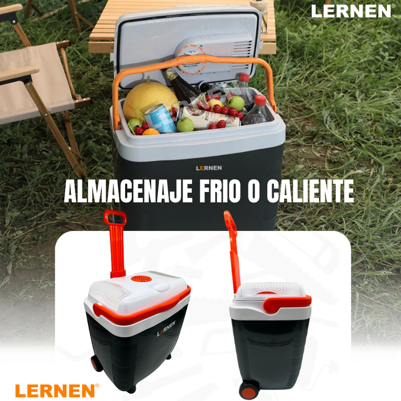 Cooler Pro Portátil con Ruedas 28 Lt 12v Para Autos O Enchufe Ac / Dc-6