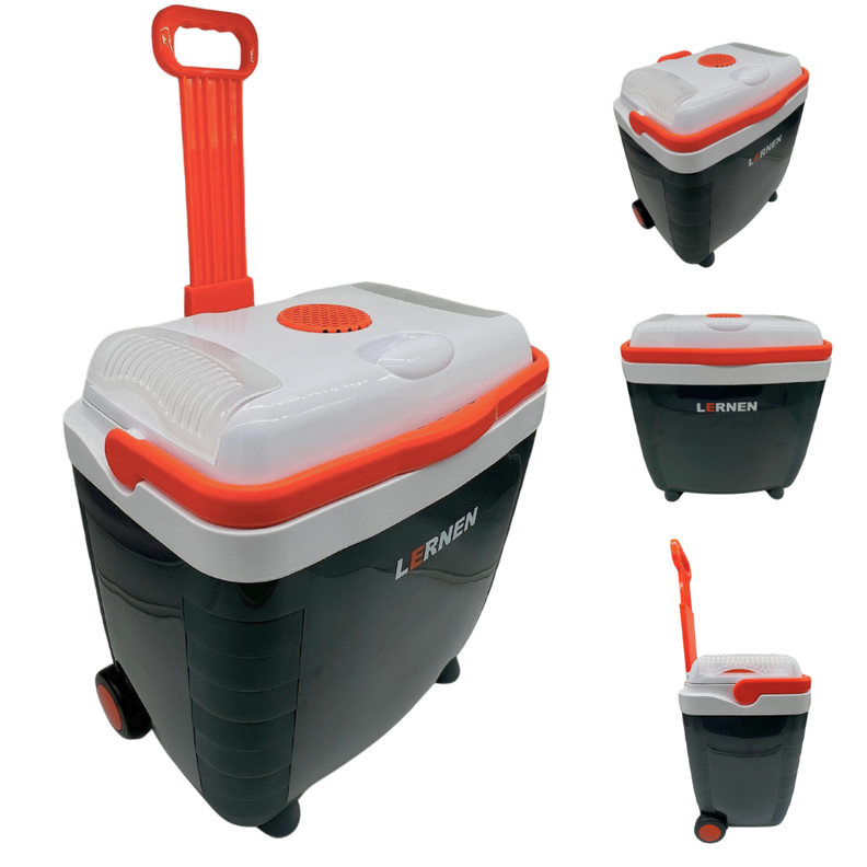 Cooler Pro Portátil con Ruedas 28 Lt 12v Para Autos O Enchufe Ac / Dc-1