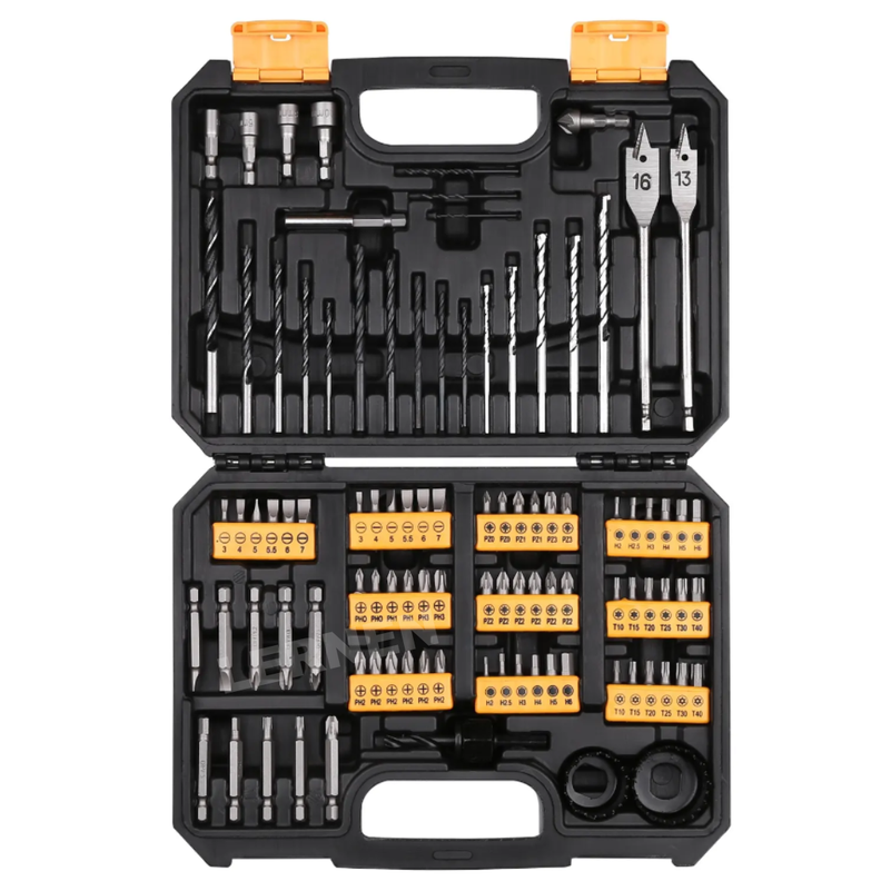 Pack Taladro Inalámbrico Percutor 13mm 2 Baterías Set Brocas-3