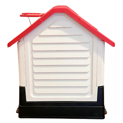 Casa De Perro M Lernen – Con Ventana De Ventilación Color Rojo-2