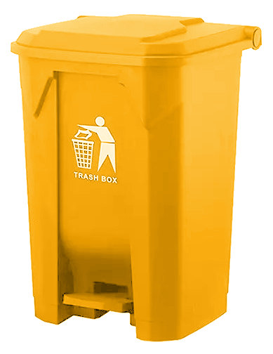 Basurero Contenedor De Basura 50 Litros Con Pedal -0