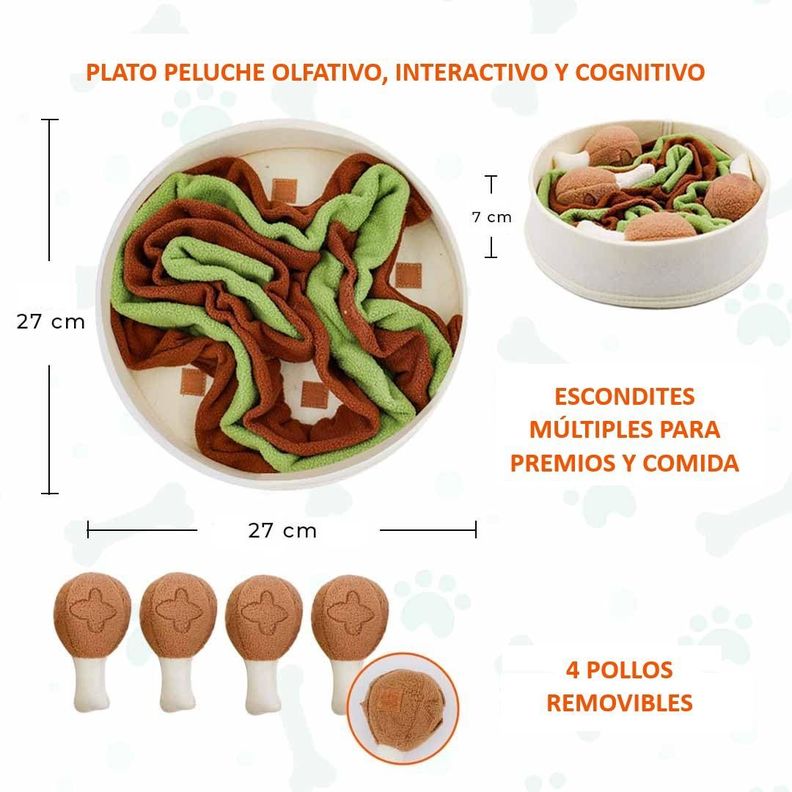 Juguete olfativo interactivo para mascotas – Pollo Chicken-1