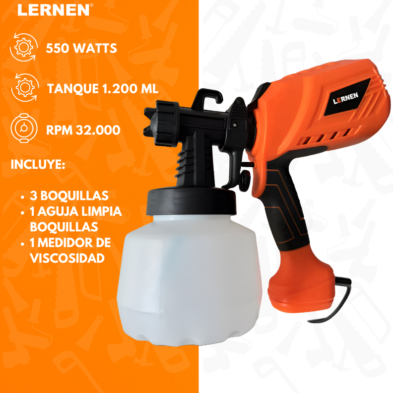 Pistola Para Pintar Eléctrica Con Compresor 550w.-1
