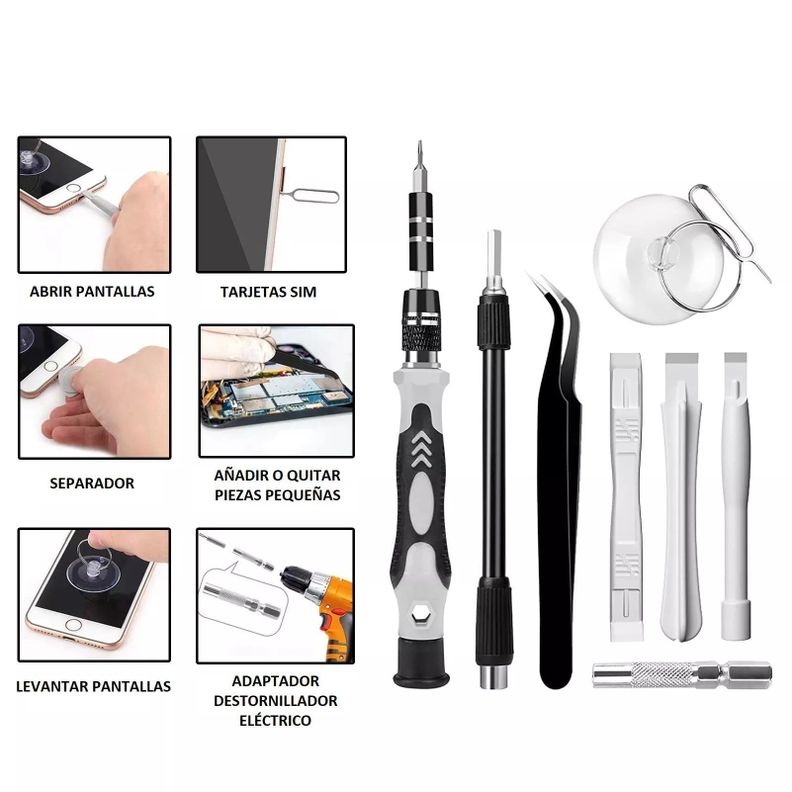 Kit de 115 Puntas De Precisión Destornillador, - P-2