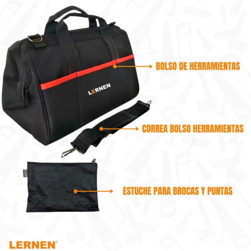Pack Brushless Taladro y Llave Impacto + Bolso + Accesorios-1