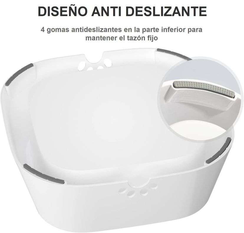 Plato Bebedero Antiderrame De Agua Mascotas - Perros Y Gatos-3