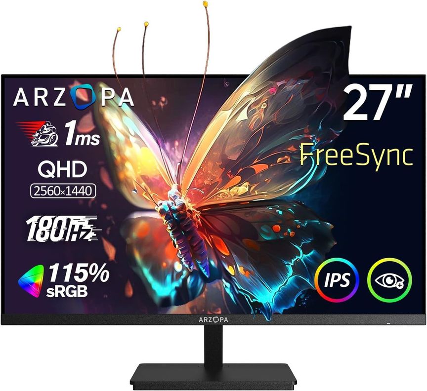 Monitor Gamer 27" ARZOPA M1RC 180Hz 2K QHD-0