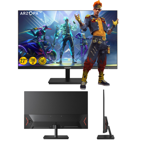 Monitor Gamer 27" ARZOPA M1RC 180Hz 2K QHD-4
