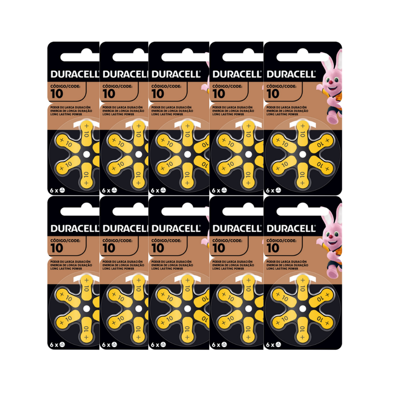 Pack 60 Pilas Audífonos Duracell Activair 10 – Auditivas -0