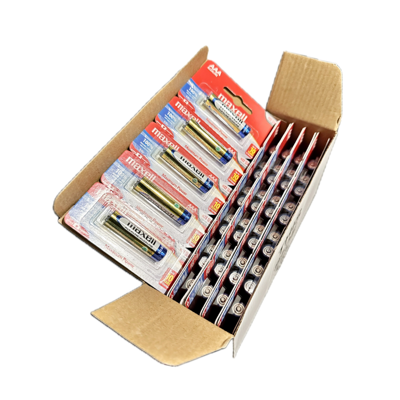 Caja de 50 Pilas Maxell Triple A prepicadas / Aaa-0