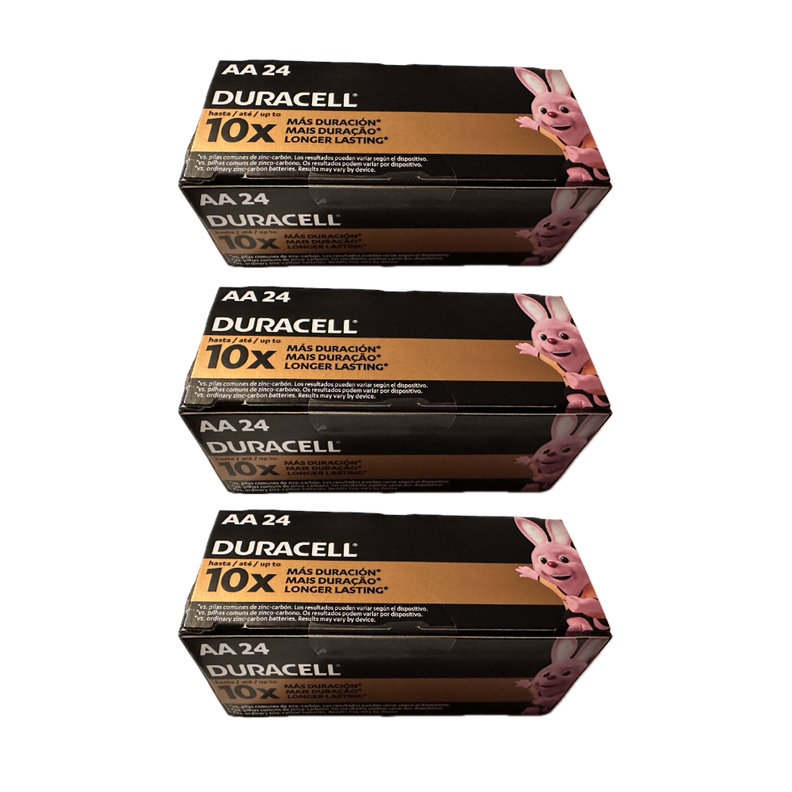 Pila AA Duracell pack 72 pilas alcalinas – doble A-0