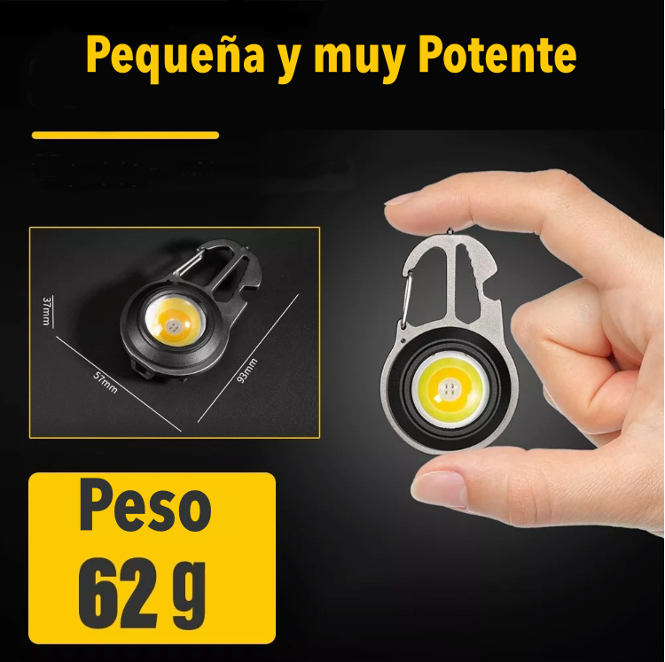 Linterna Led Cob Recargable Tipo C Con Extras - Full-1