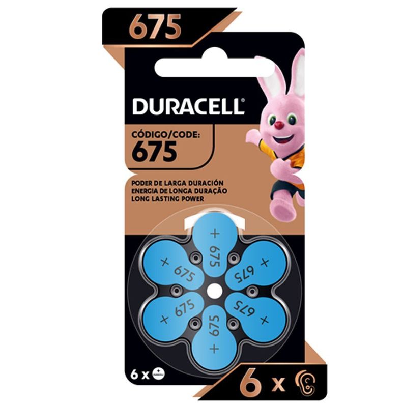 Pilas Auditivas Duracell Activair 675 Auditivas 1,45V-0