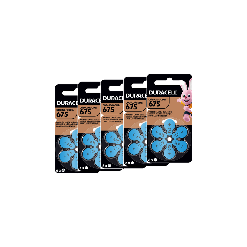 Pack 30 Pilas Duracell 675 auditiva 1,45V -0
