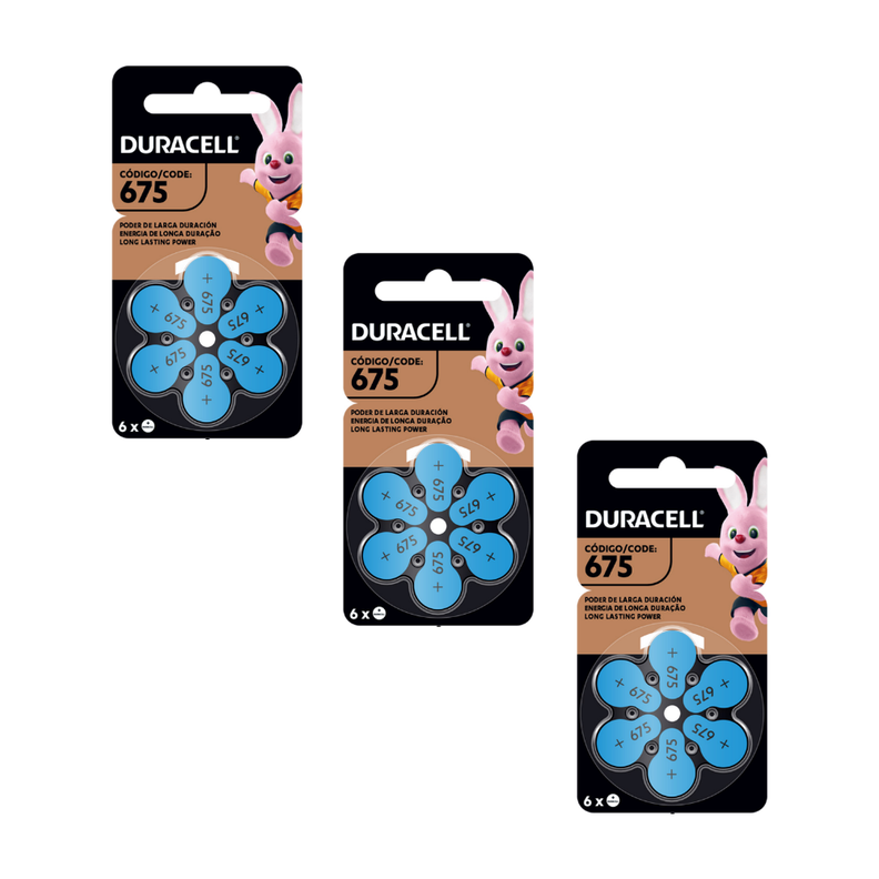 Pack 18 Pilas Duracell 675 auditiva 1,45V -0