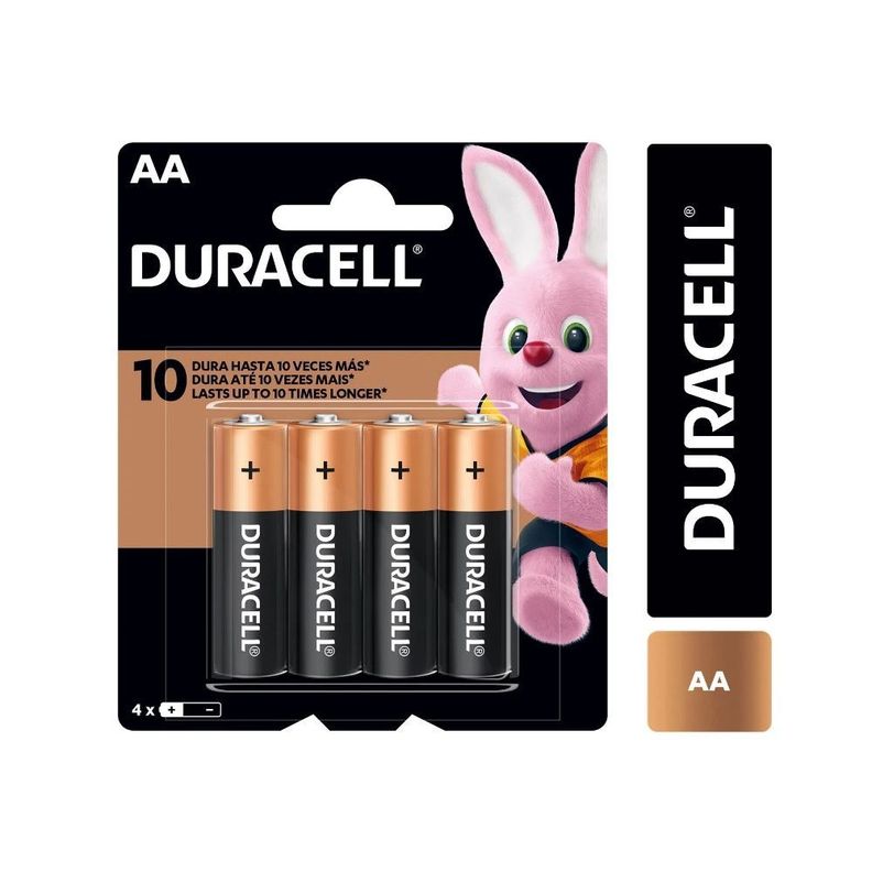 Pilas Duracell AA 4 Unidades -1