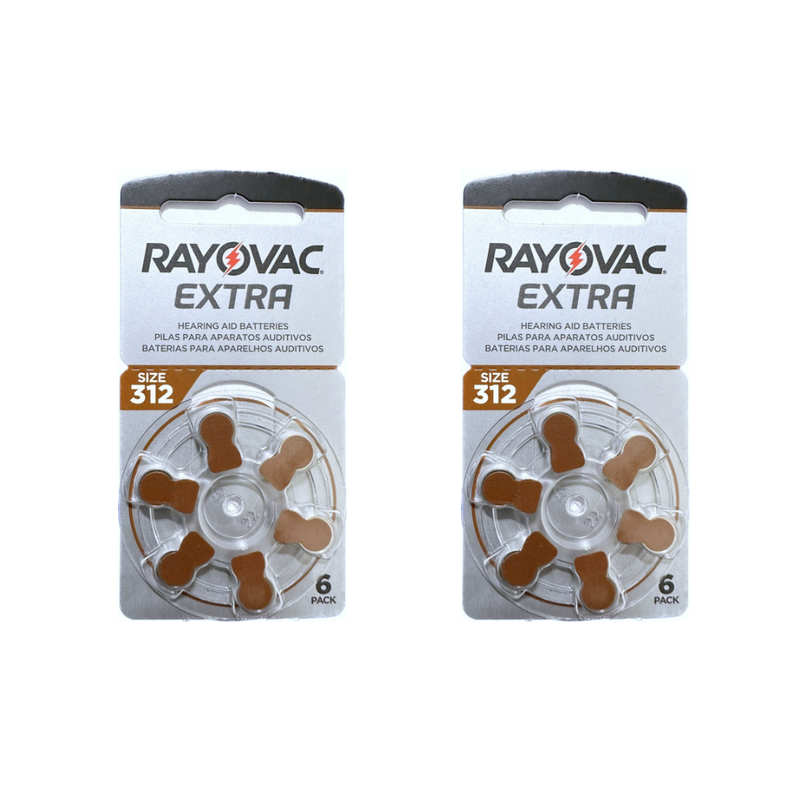 Pack 12 Pila Audífono Rayovac Extra 312 -0
