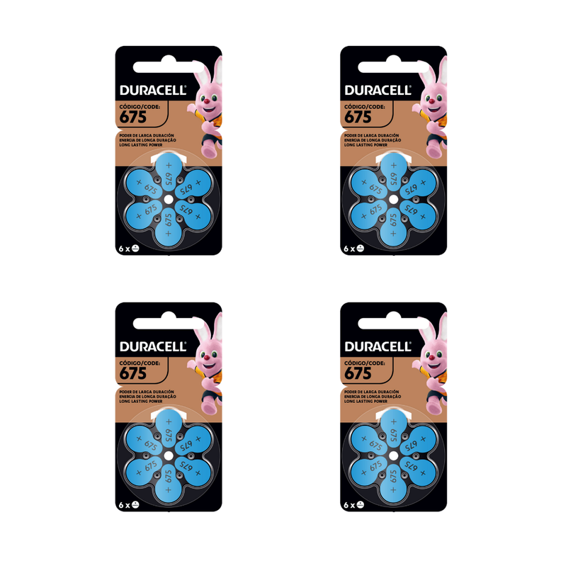Pack 24 Pilas Duracell 675 auditiva 1,45V -0
