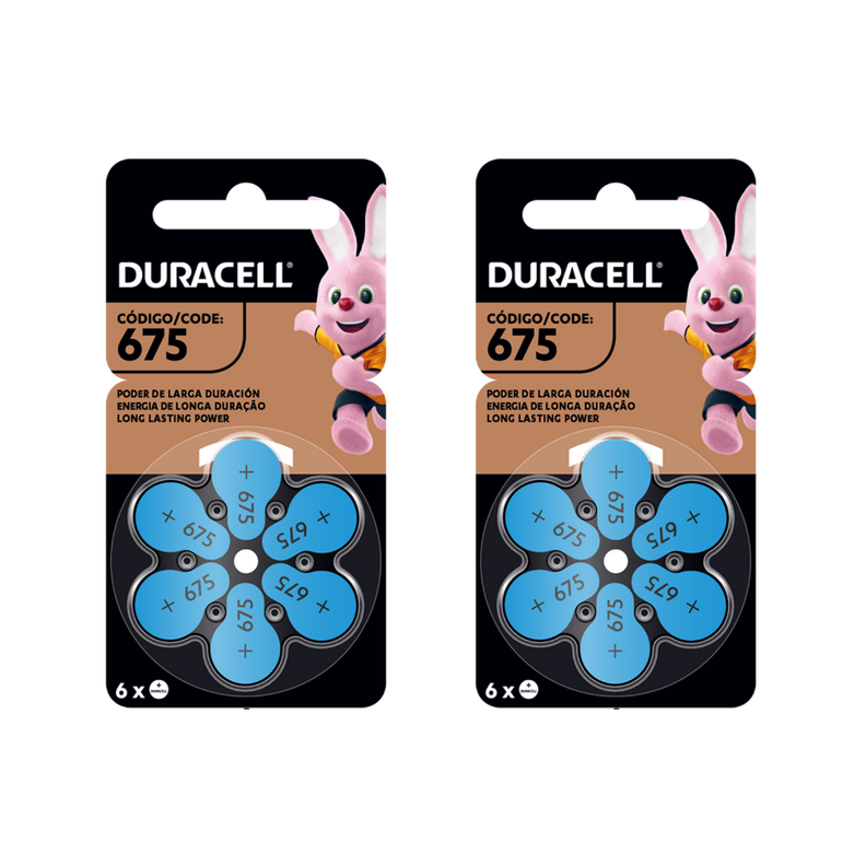 Pack 12  Pilas Duracell 675 auditiva 1,45V -0
