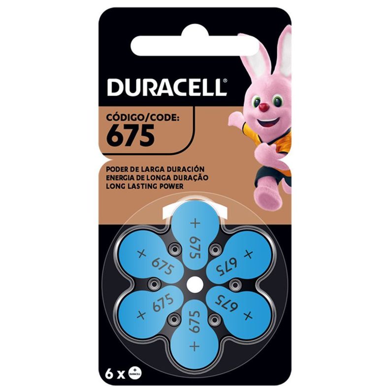 Pack 12  Pilas Duracell 675 auditiva 1,45V -1
