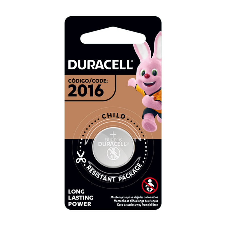 Pack de 5 Pilas CR2016 Duracell DL2016-1