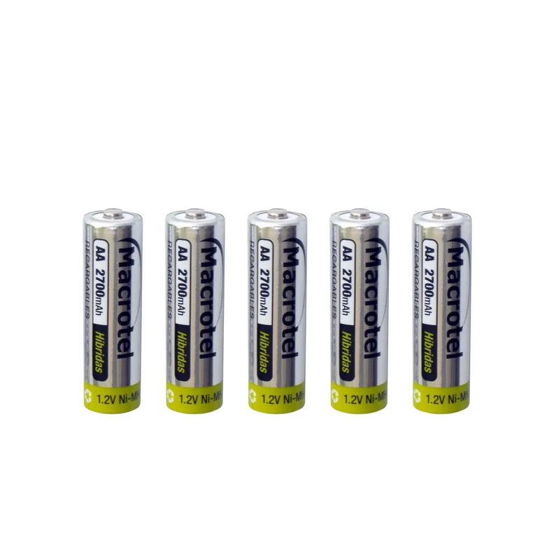 Pilas AA Recargables / Hibridas Macrotel Pack 5 Unidades -1