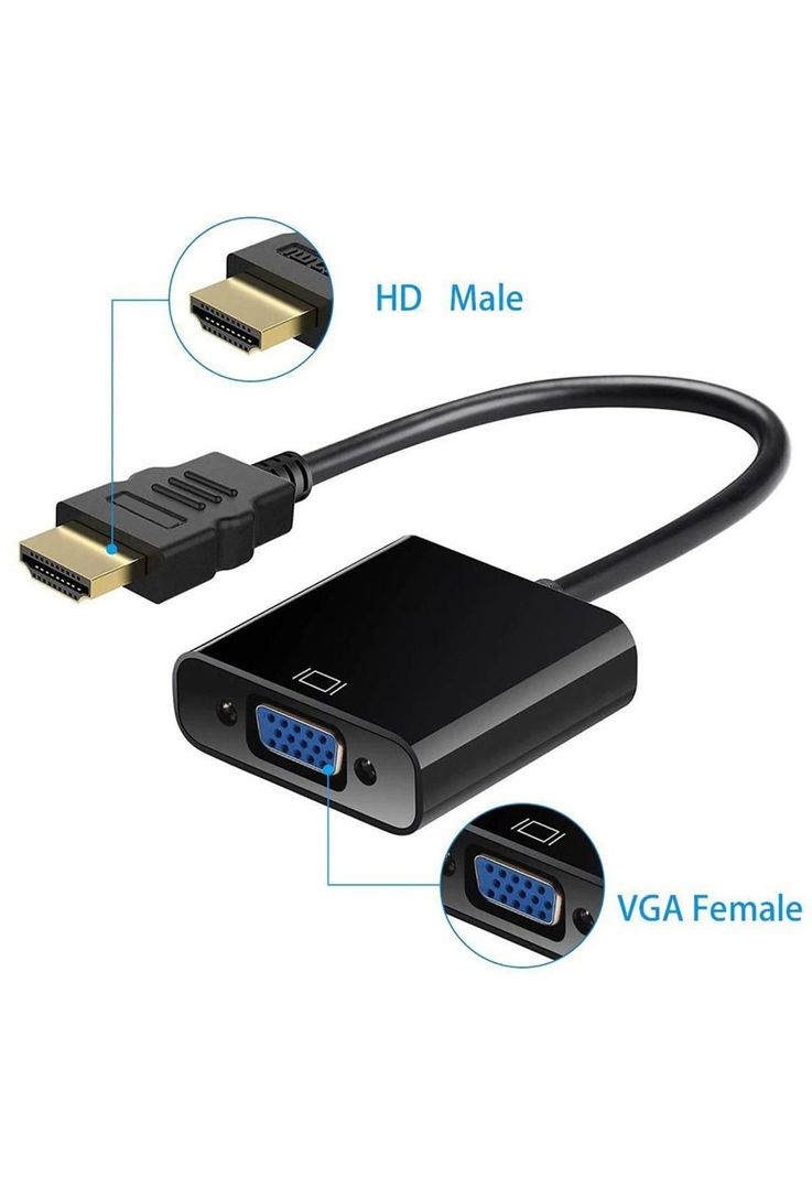 Adaptador Conversor HDMI a VGA Alta Compatibilidad-1