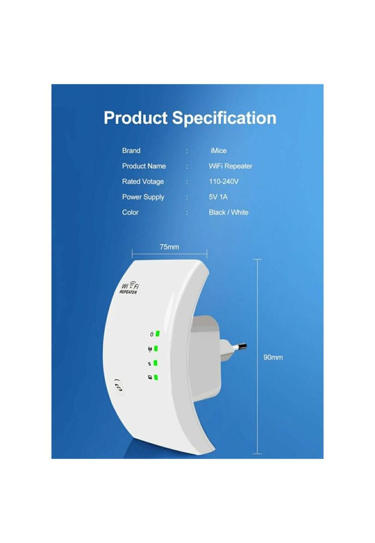 Repetidor Amplificador De Señal Wifi Inalambrico 300 Mbps-7