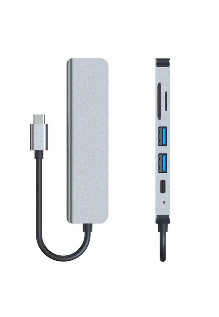 Hub Adaptador Usb-c 6 En 1 (Hdmi, 2x Usb 3.0, Tf, Sd, Usb-c)-9