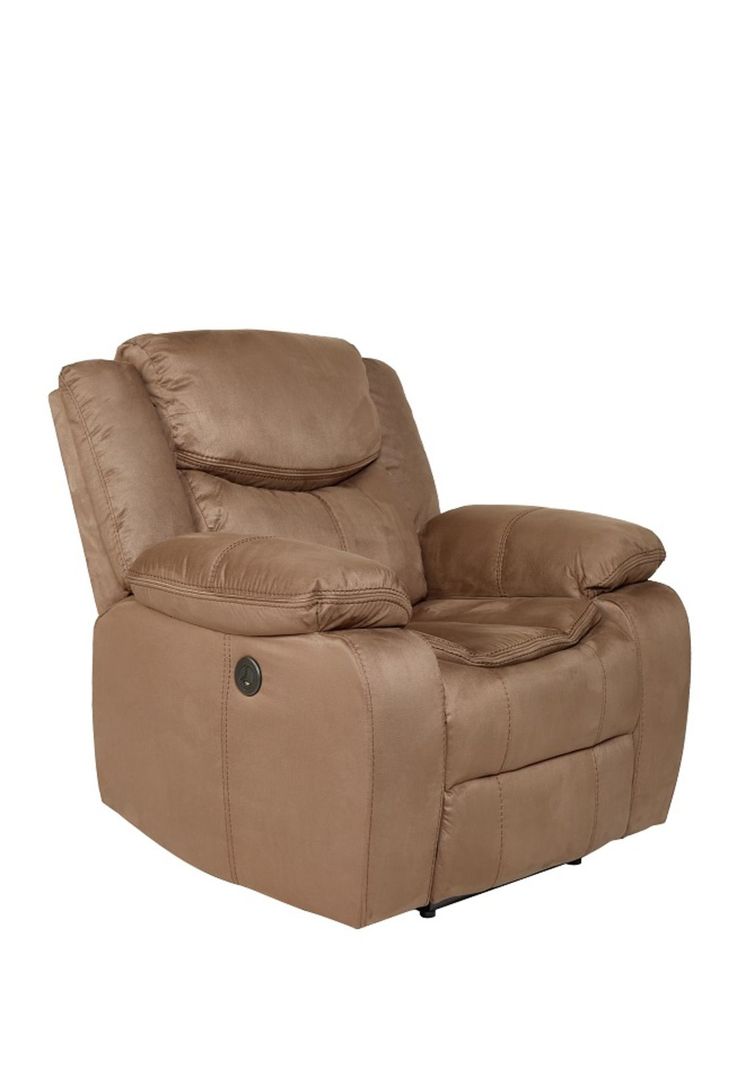 Sofa Reclinable Luxorecline 1 Cuerpo Café claro-1