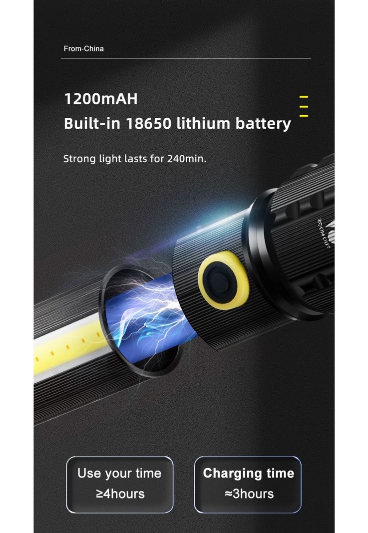 Linterna Tactica Led Recargable P50-2