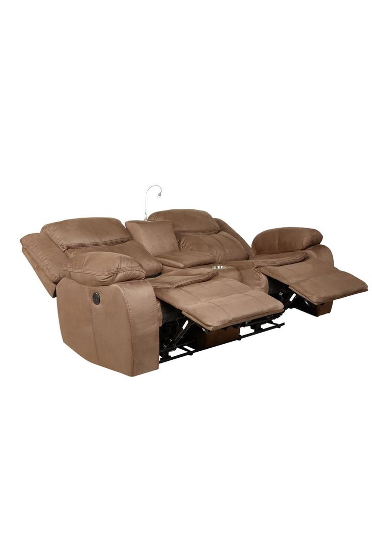 Sofa Reclinable Luxorecline 2 Cuerpos Café oscuro-2