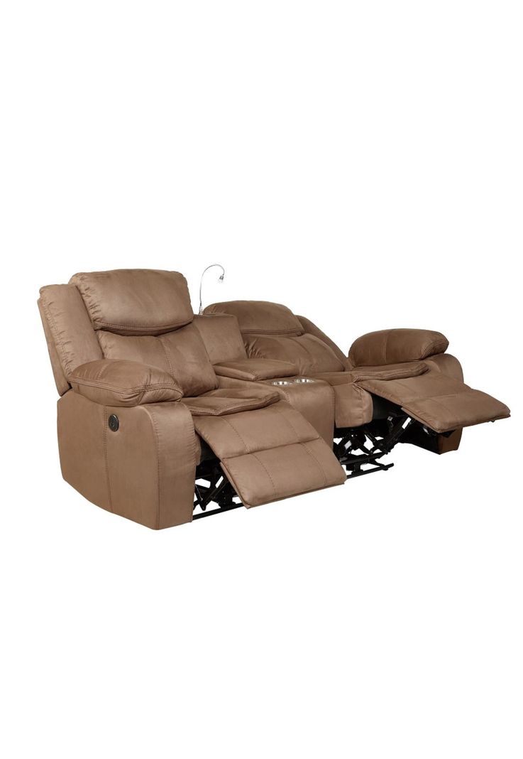 Sofa Reclinable Luxorecline 2 Cuerpos Café oscuro-3